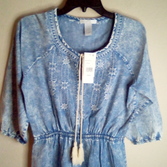 Nwt Design History acid wash embroidered dress - Picture 3 of 13